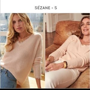 Sézane Nicky reversible jumper in Nude